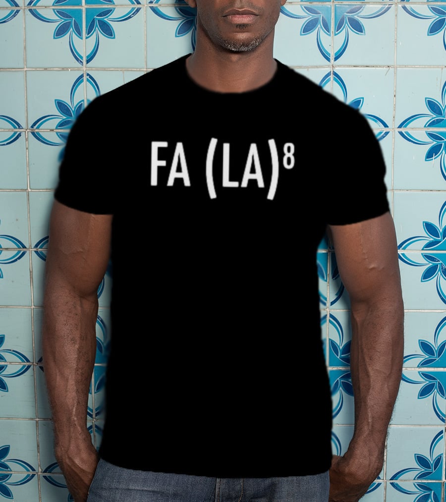 Fa La 8 Math Teacher Snowflakes Holiday T-Shirt