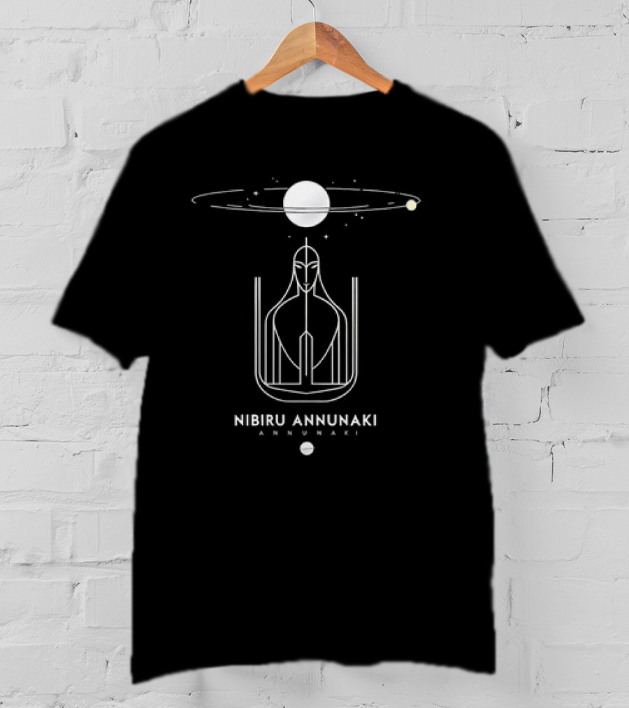 Nibiru Annunaki Cosmic Entity With Planetary Ring And Stars T-Shirt