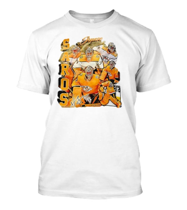 Juuse Saros Nashville Predators Hockey Vintage 17 True T-Shirt