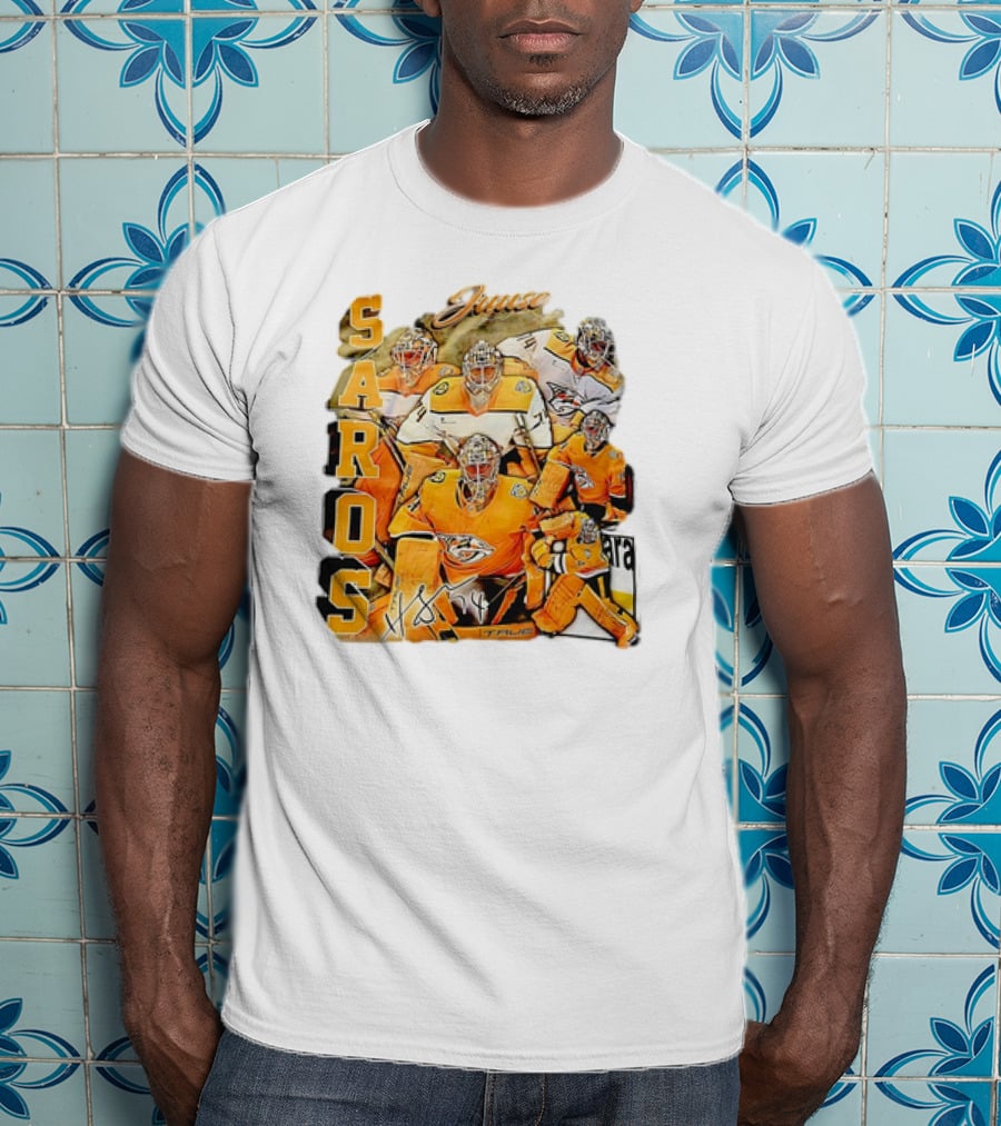 Juuse Saros Nashville Predators Hockey Vintage 17 True T-Shirt