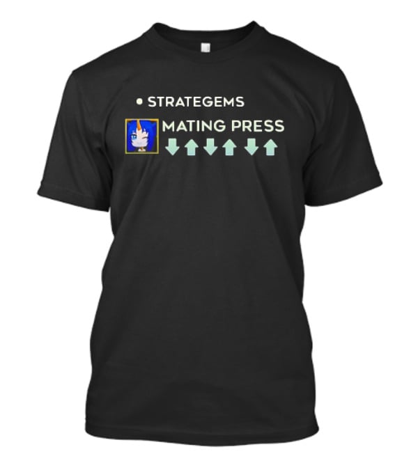 Strategems Mating Press Down Arrows Blue Unicorn T-Shirt