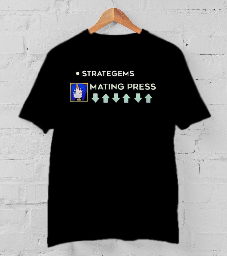 Strategems Mating Press Down Arrows Blue Unicorn T-Shirt
