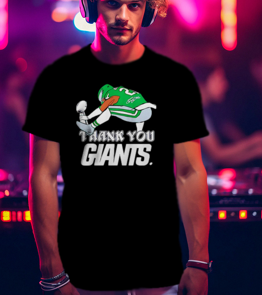 Thank You Giants Saquon Barkley Philadelphia Eagles Football T-Shirt