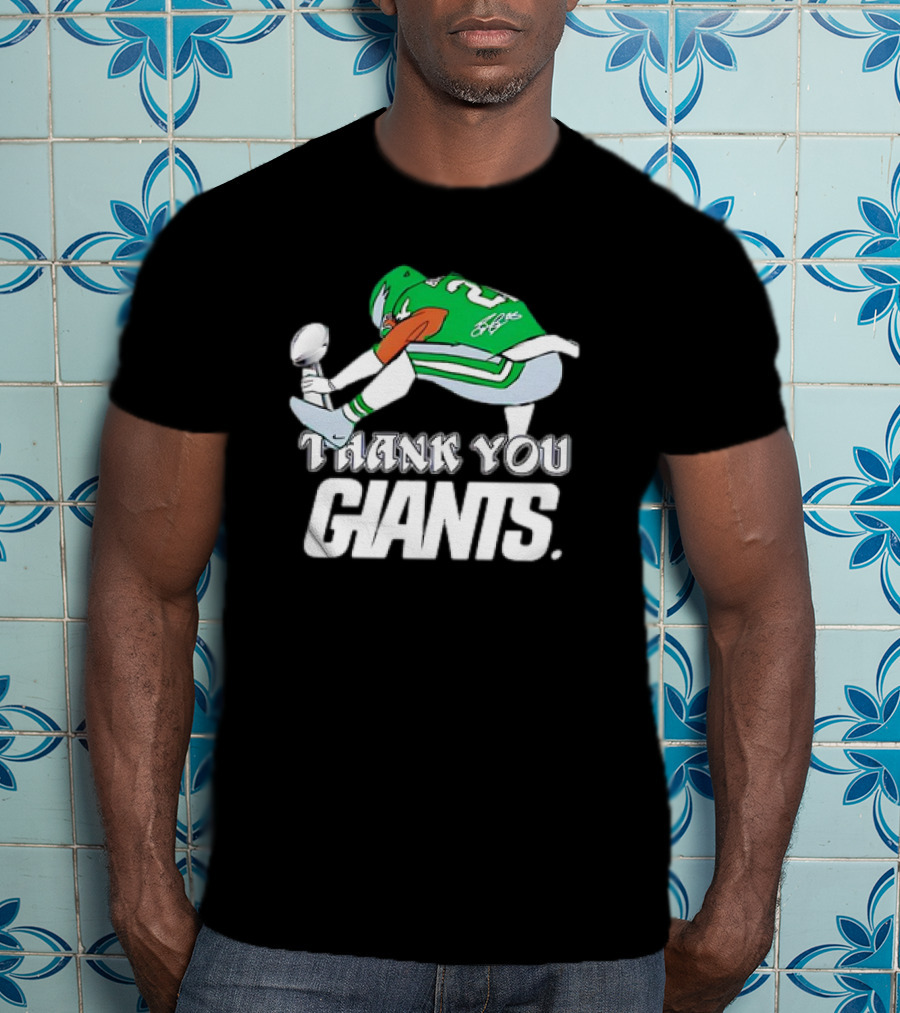 Thank You Giants Saquon Barkley Philadelphia Eagles Football T-Shirt