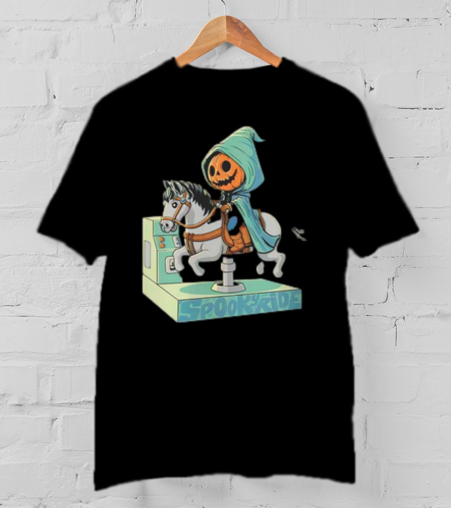 The Legend Of Sleepy Hollow Headless Horseman Spooky Ride Coin Operated Ride T-Shirt