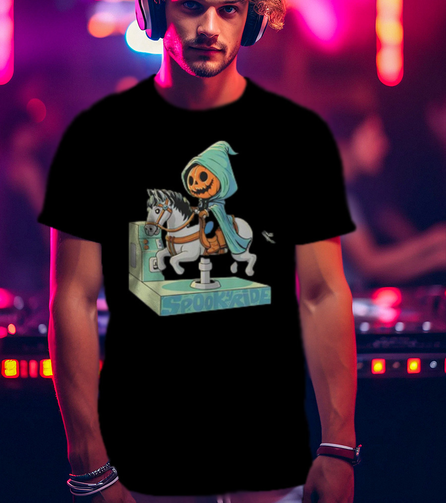 The Legend Of Sleepy Hollow Headless Horseman Spooky Ride Coin Operated Ride T-Shirt