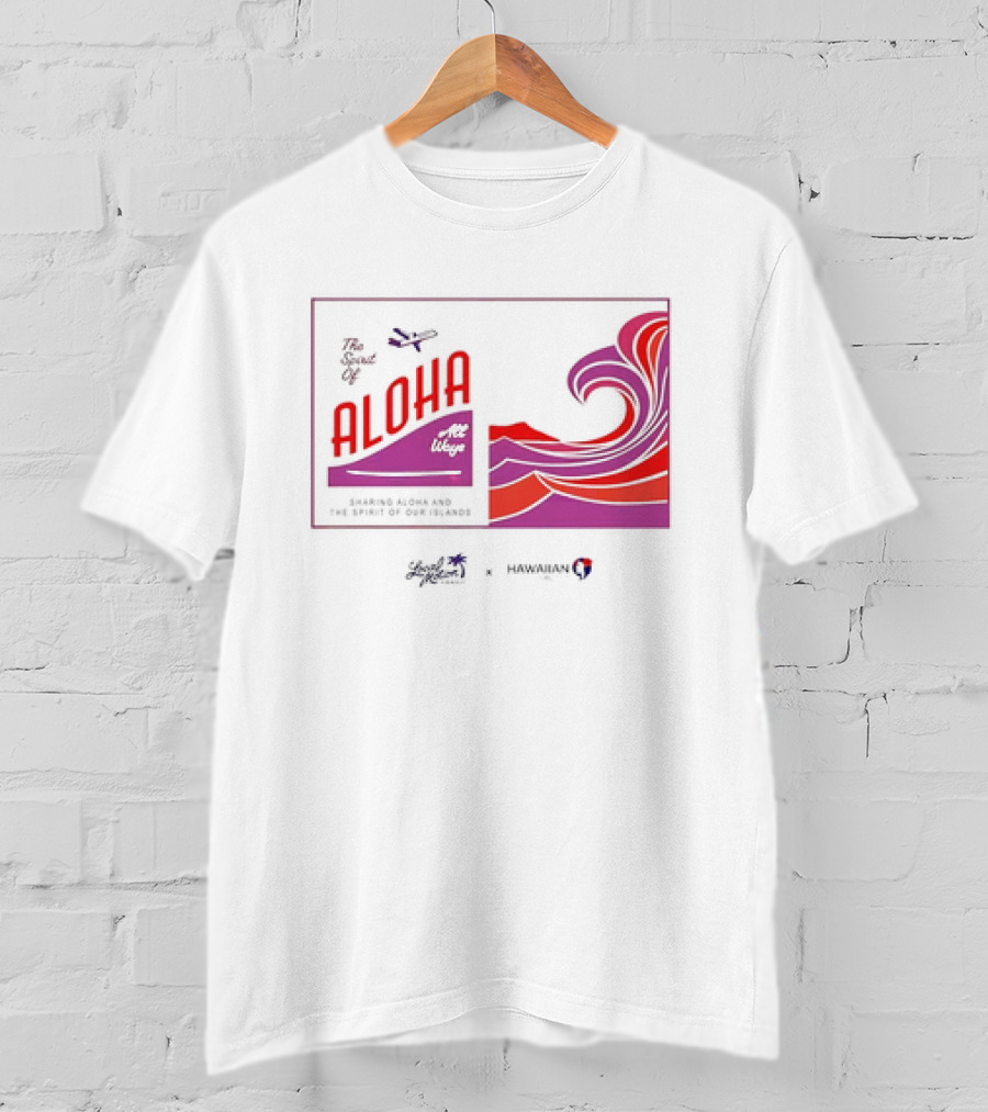 The Spirit Of Aloha Hawaiian Airlines Local Motion Sharing Aloha Waves T-Shirt