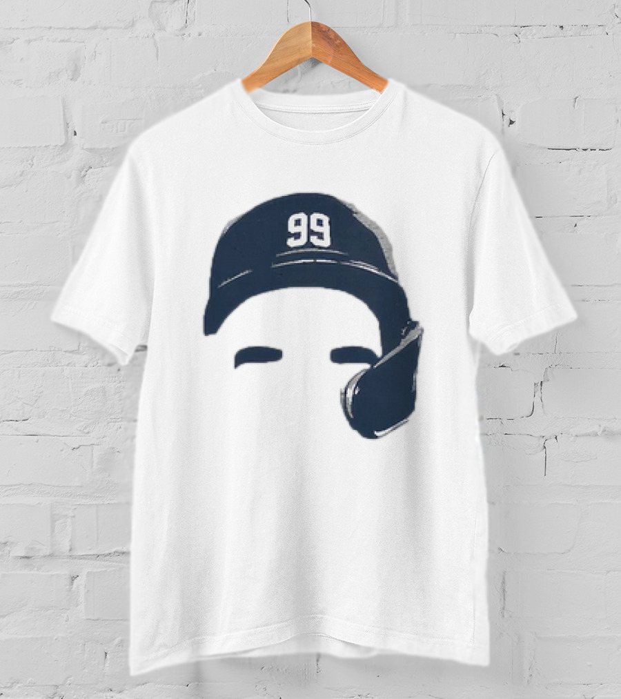Aaron Judge New York Yankees Number 99 Blank Face Baseball Cap T-Shirt