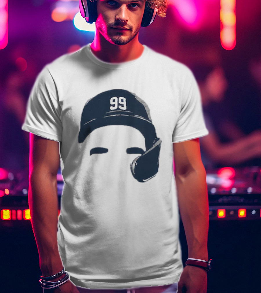 Aaron Judge New York Yankees Number 99 Blank Face Baseball Cap T-Shirt
