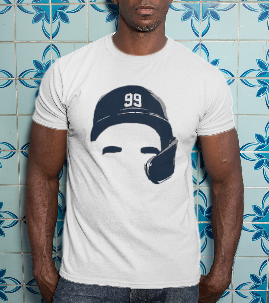 Aaron Judge New York Yankees Number 99 Blank Face Baseball Cap T-Shirt