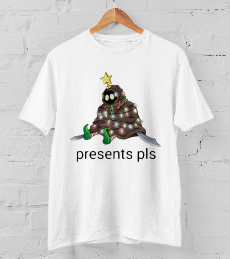 Bob Bobowski Presents Pls In Holiday Lights Adorned With Star And Blades T-Shirt