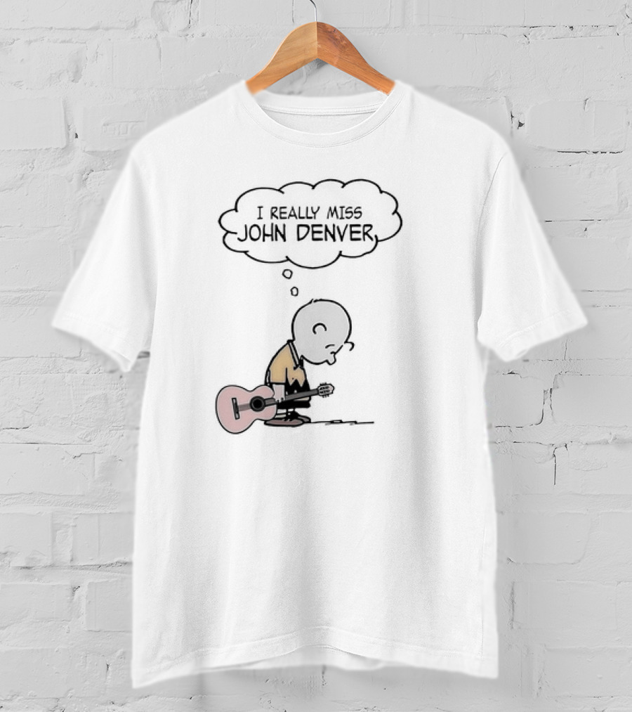 Charlie Brown I Really Miss John Denver Peanuts Comic T-Shirt