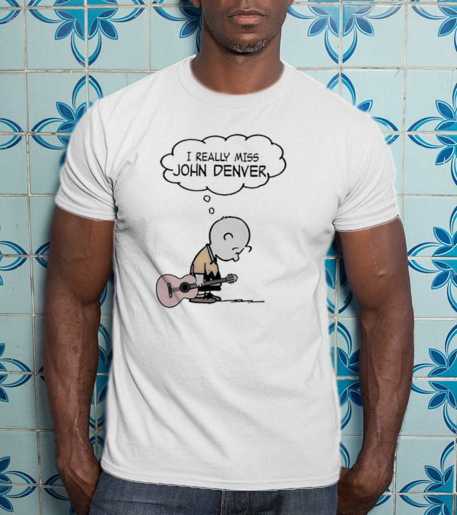 Charlie Brown I Really Miss John Denver Peanuts Comic T-Shirt