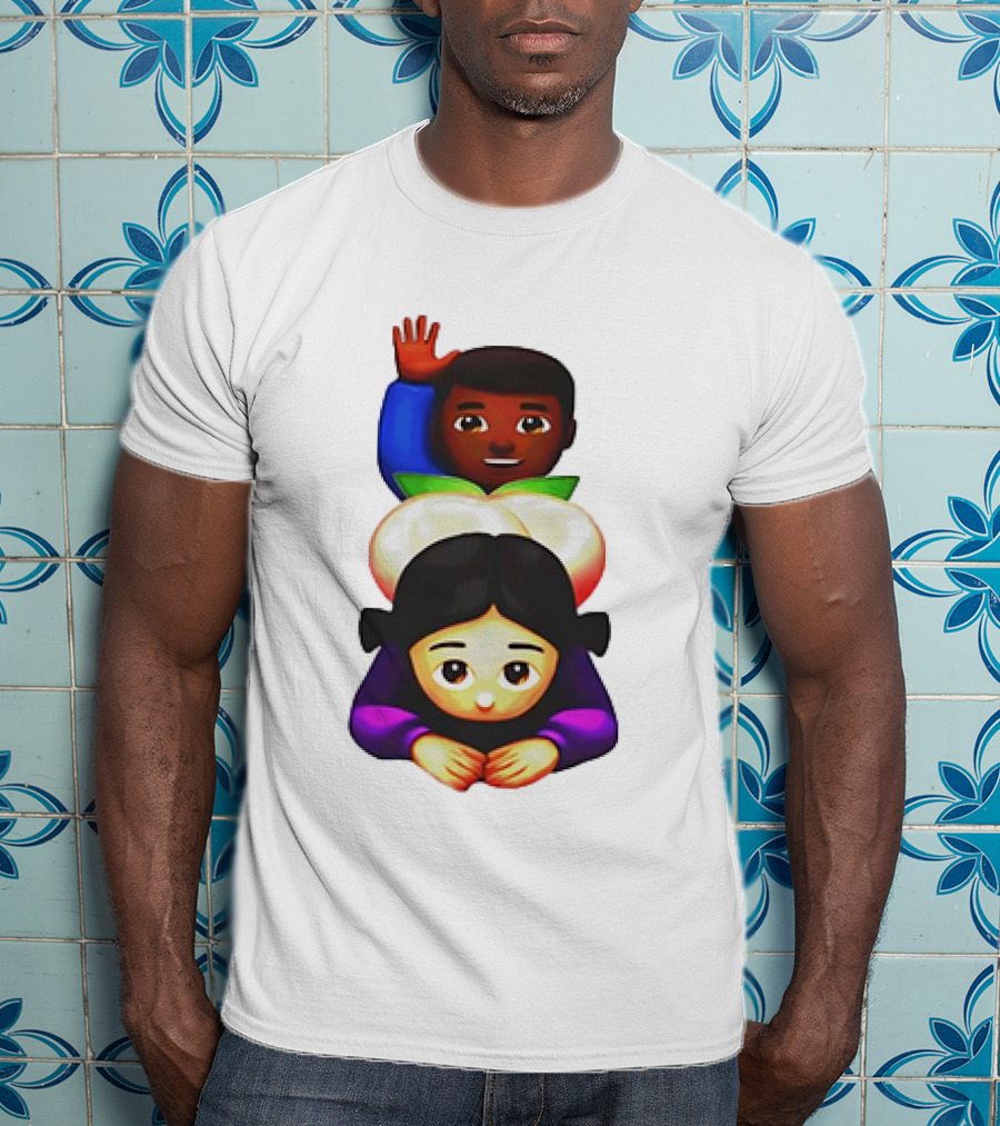 Doggystyle Emoji Meme Peach Behind Scene T-Shirt