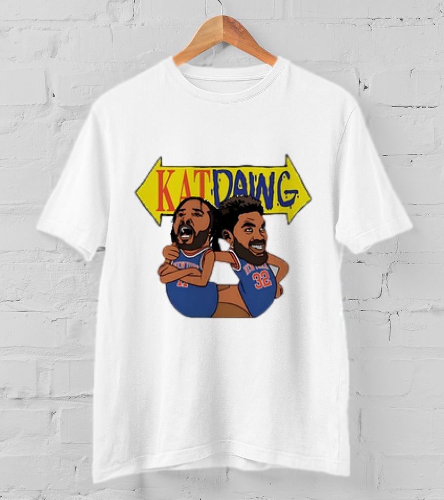 Kat Dawg Jalen Brunson Karl-Anthony Basketball Cartoon Characters T-Shirt