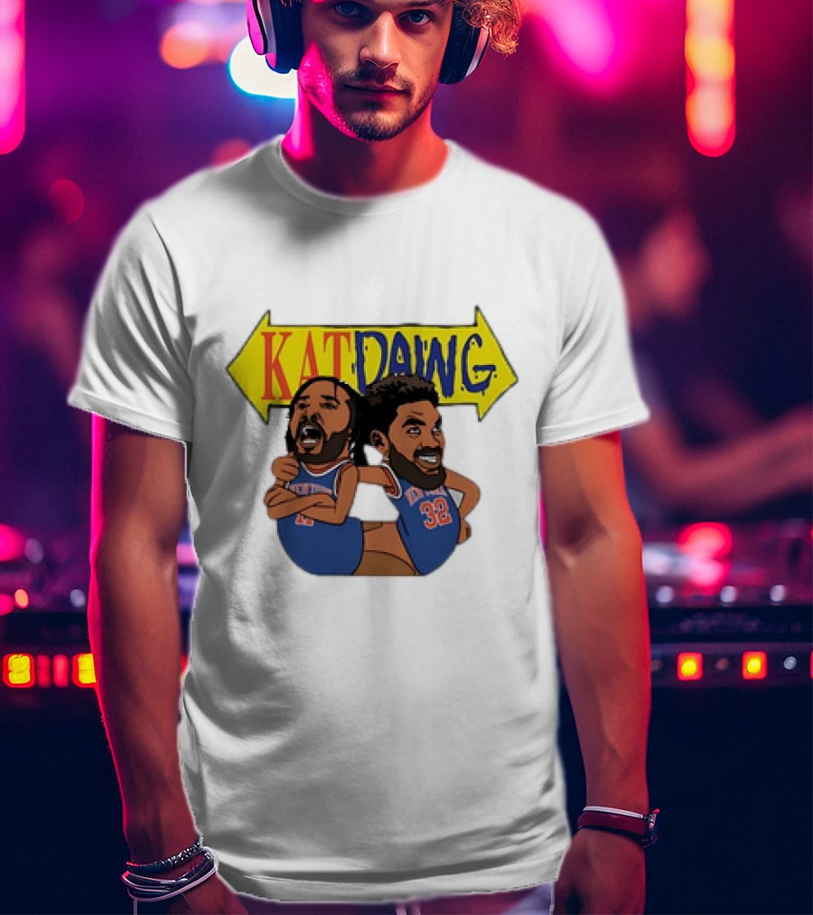 Kat Dawg Jalen Brunson Karl-Anthony Basketball Cartoon Characters T-Shirt