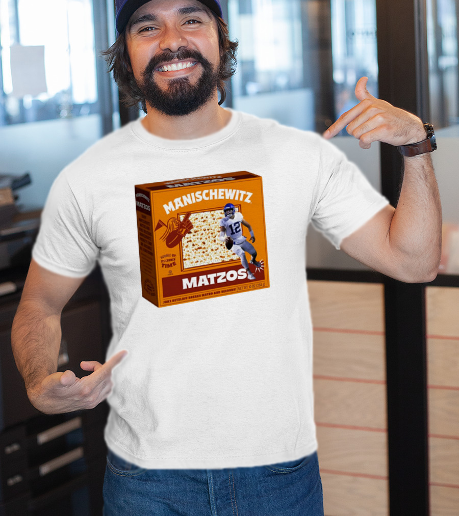 Manischewitz Matzos Jake Retzlaff Breaks Matzo And Records BYU Cougars Matzo Crunch Football T-Shirt