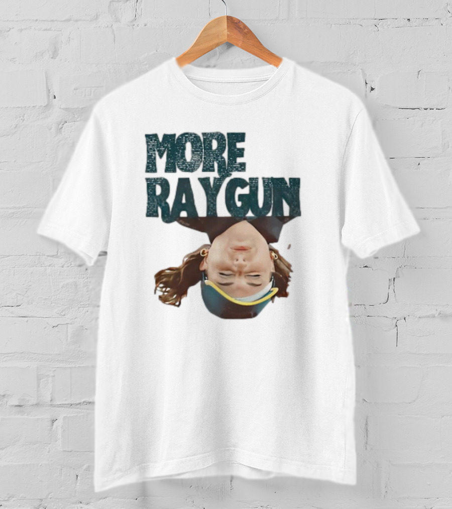 More Raygun Upside Down Headphone T-Shirt