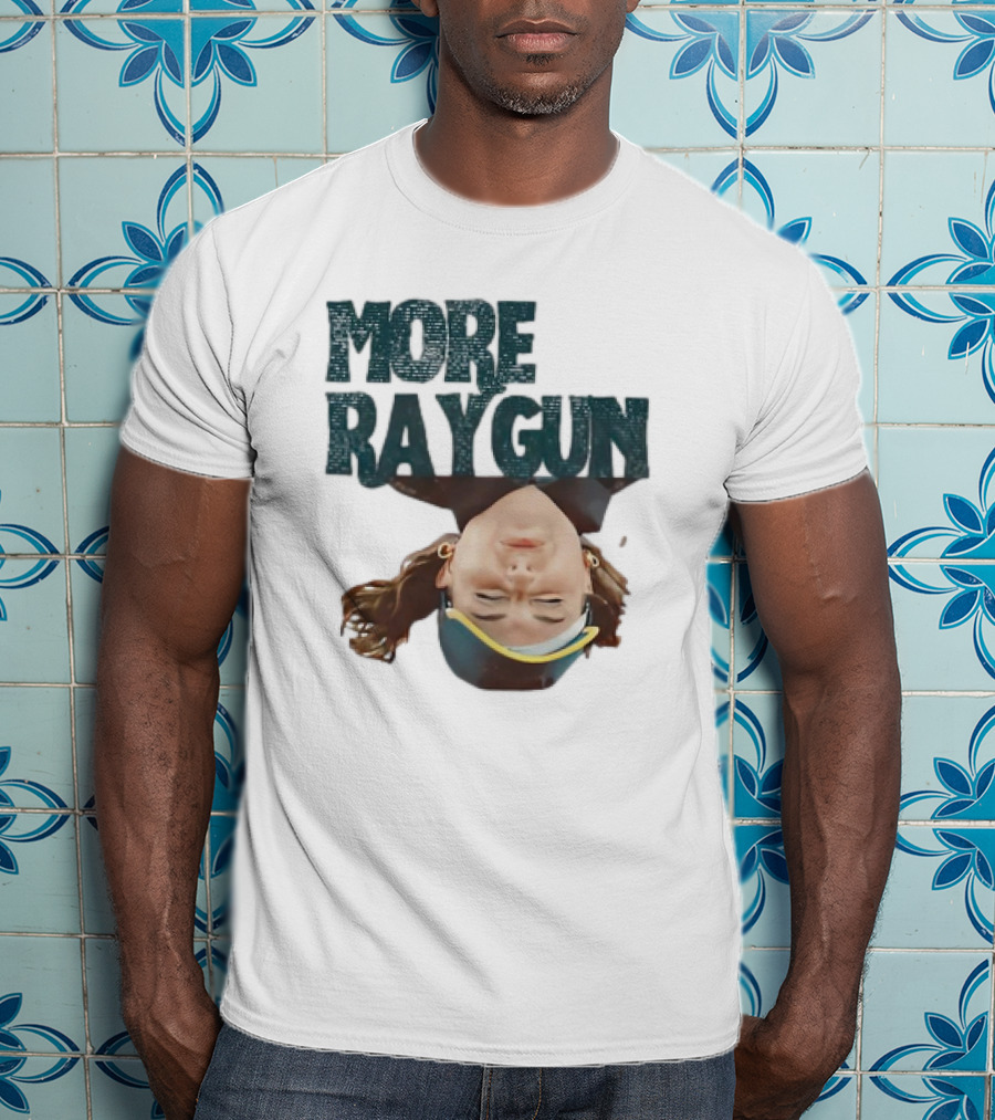More Raygun Upside Down Headphone T-Shirt