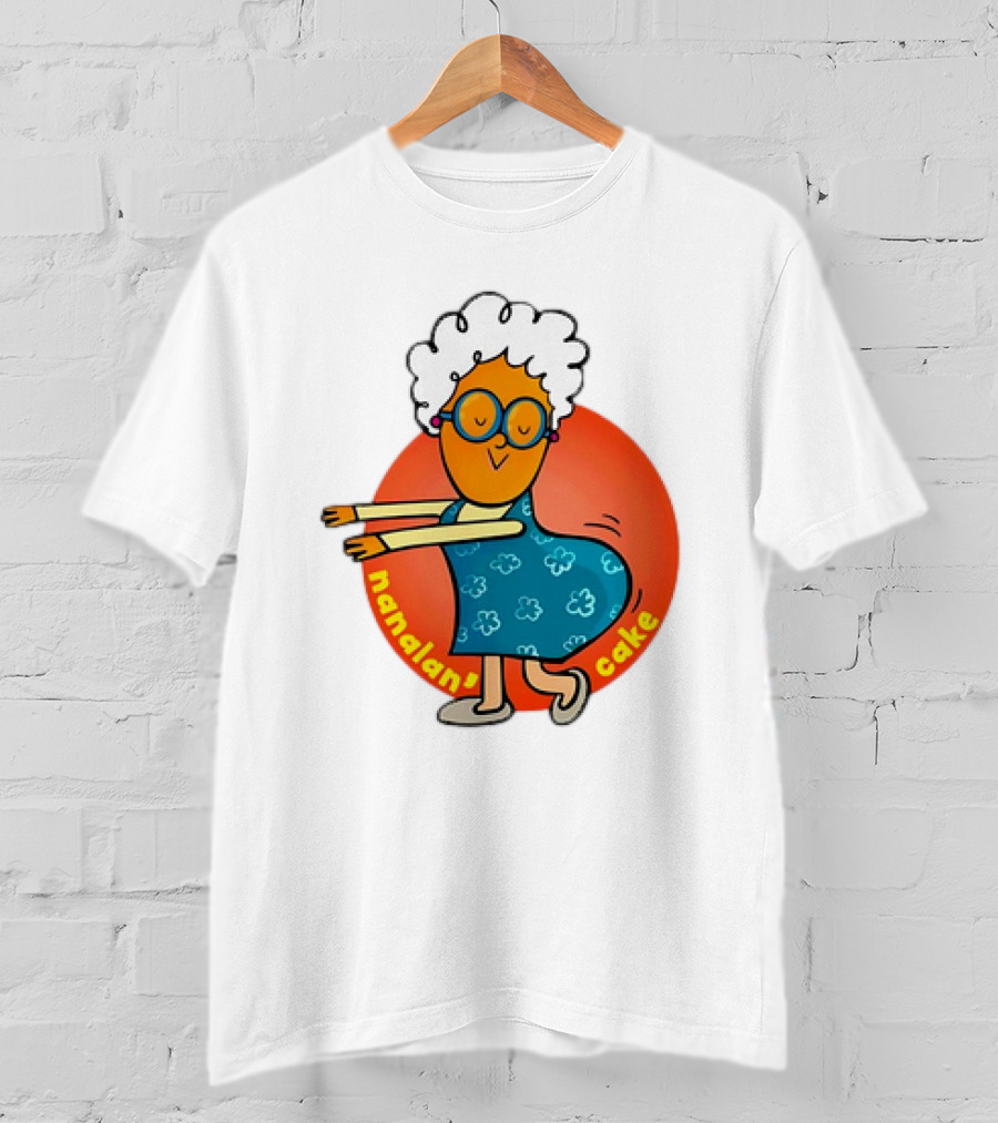 Nanalan Nana Cake Dancing Granny Character T-Shirt