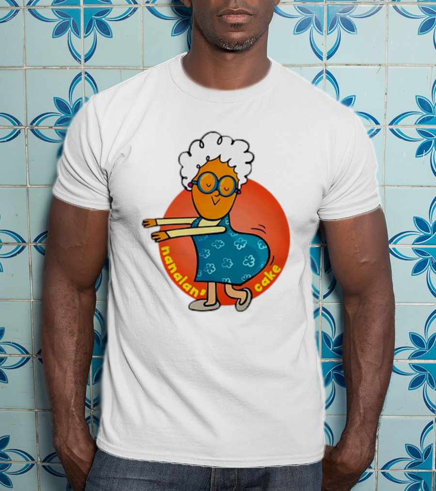 Nanalan Nana Cake Dancing Granny Character T-Shirt
