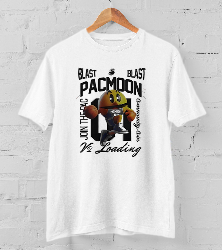 Blast Pacmoon Join The Pac Community Coin V2 Loading T-Shirt