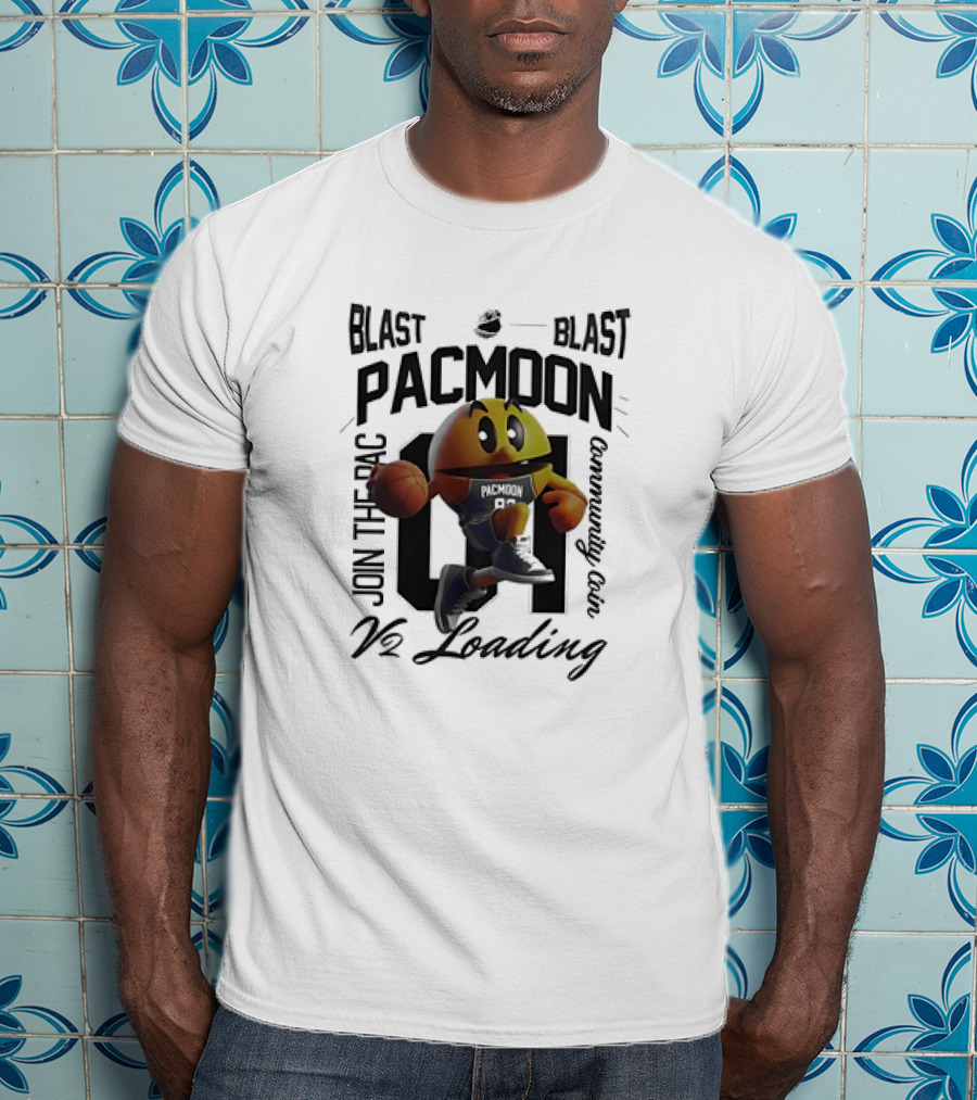 Blast Pacmoon Join The Pac Community Coin V2 Loading T-Shirt