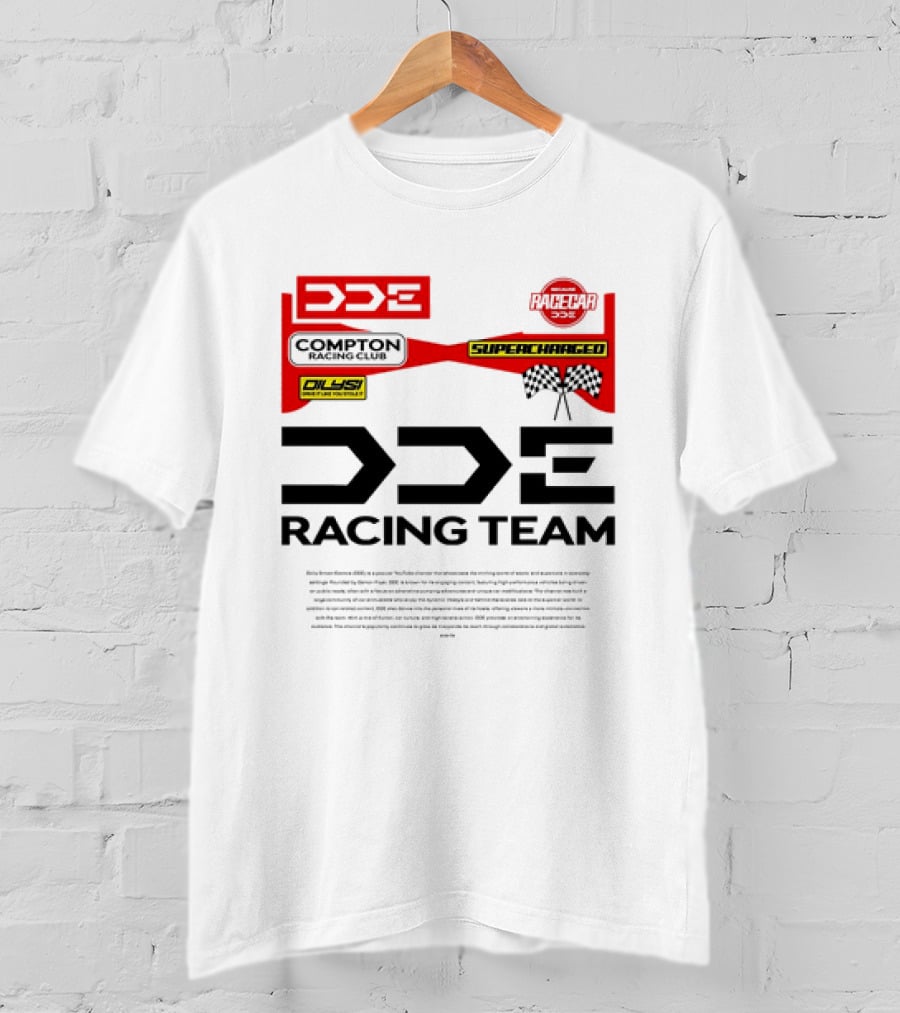 DDE Racing Team Compton Racing Club Supercharged Racecar 333 Carbon T-Shirt
