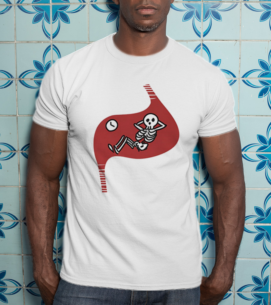 Dungeon Meshi Falin Touden Relaxed Skeleton Motif T-Shirt