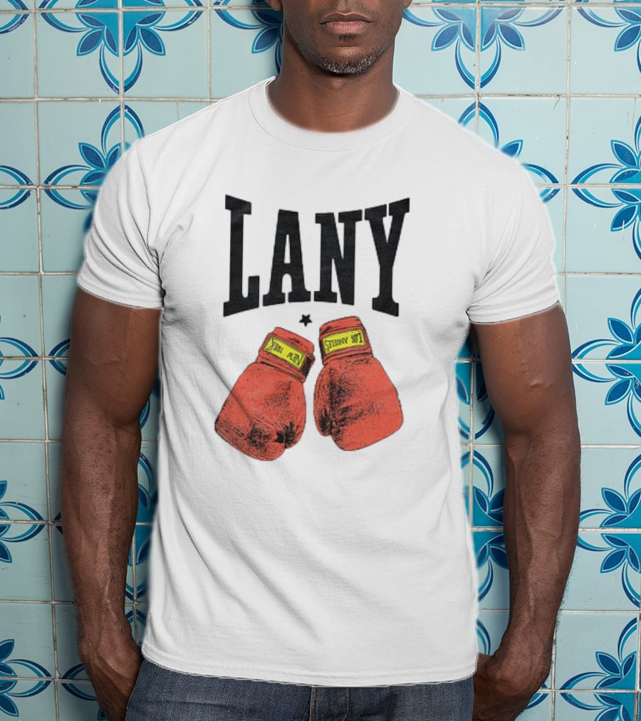 Lany Boxing Gloves Love At First Fight T-Shirt