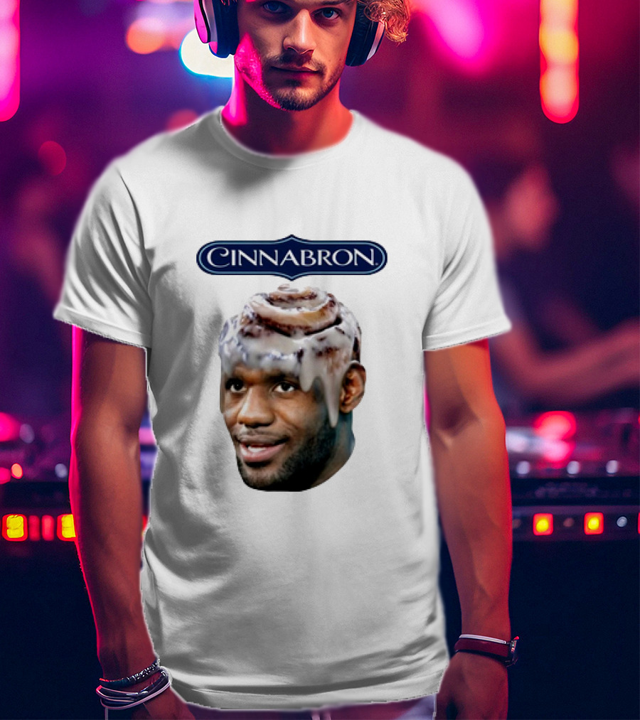 Lebron James Cinnabron Cinnamon Roll Head T-Shirt