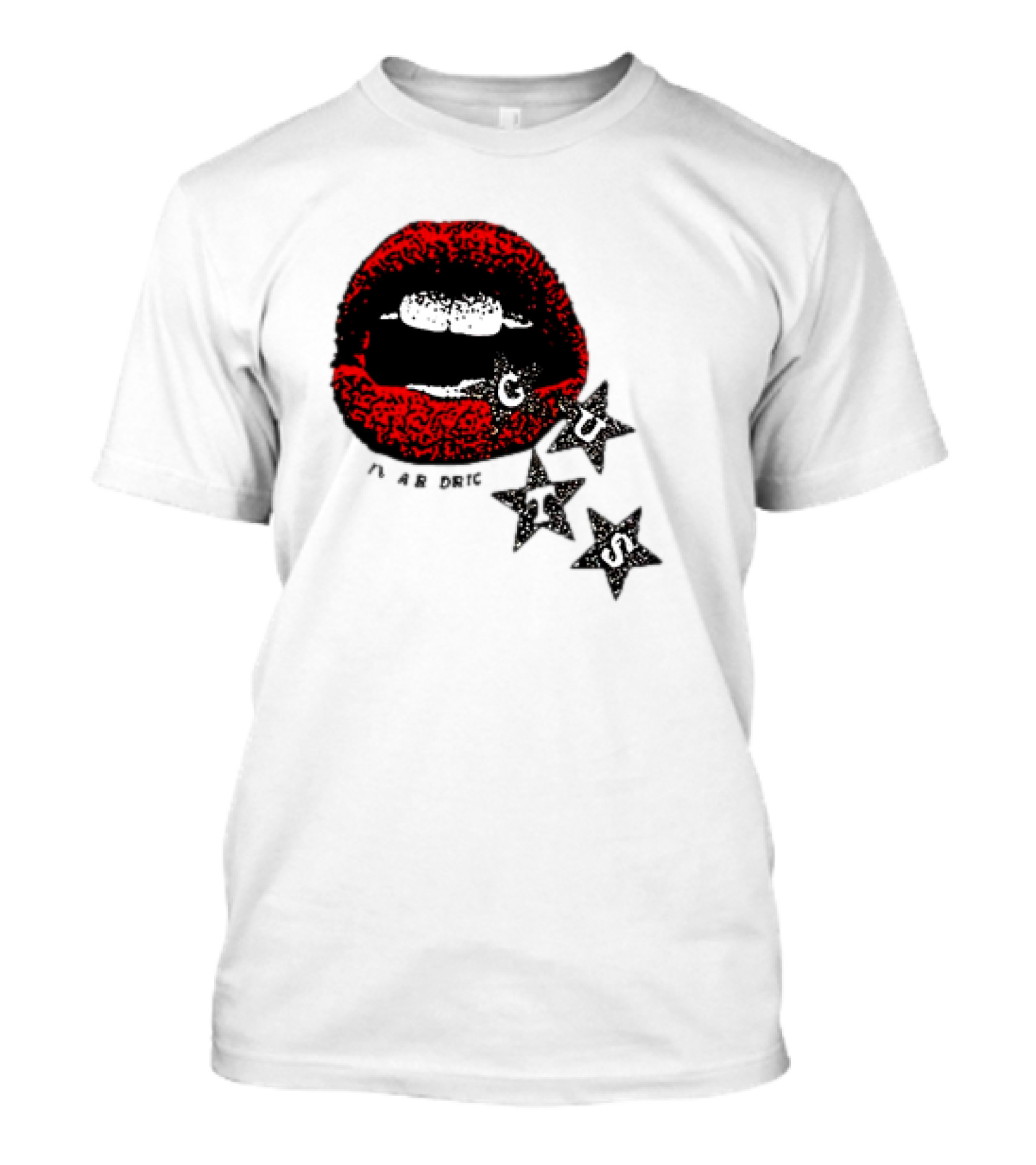 Olivia Rodrigo Guts Red Lips With Stars T-Shirt
