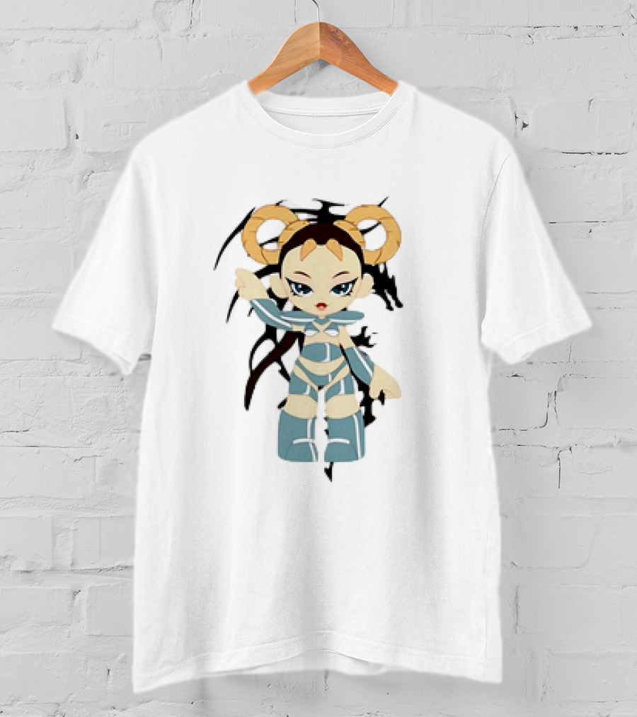 Playera Las Eras El Dragon Anime Girl With Horns Character T-Shirt