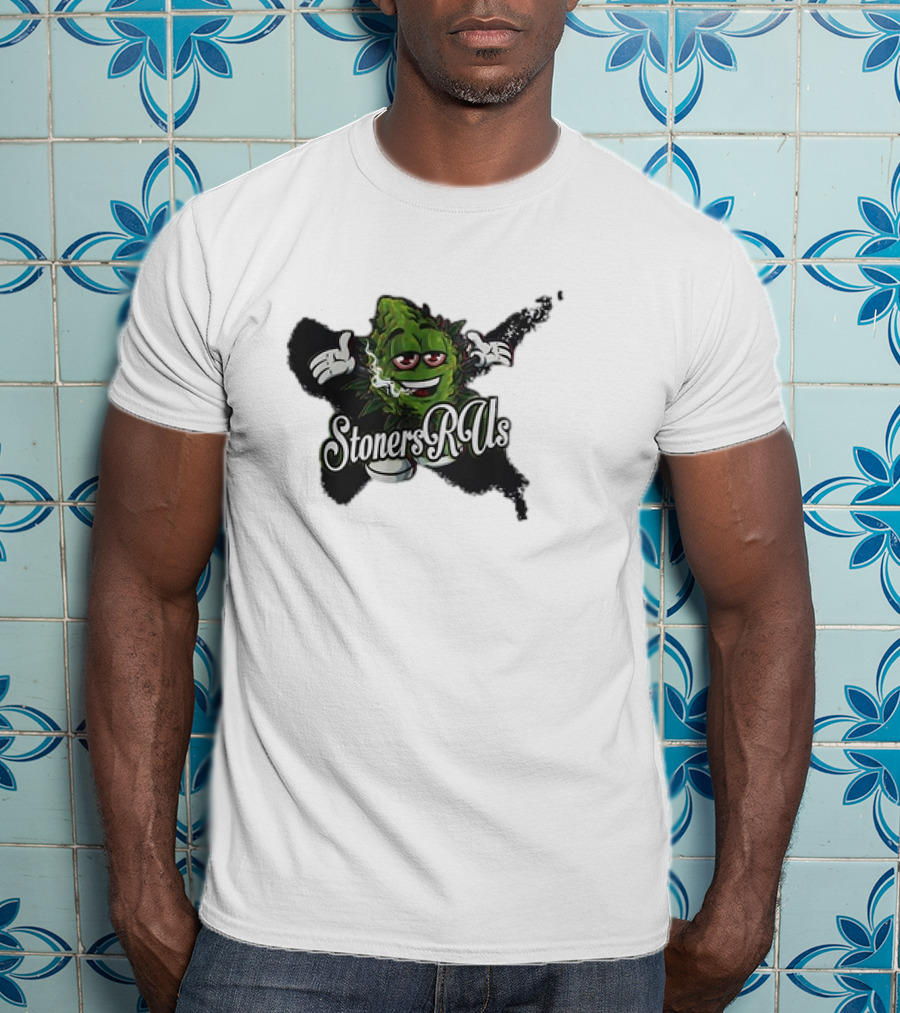 Stoners R Us Smoke Weed Leaf Character T-Shirt