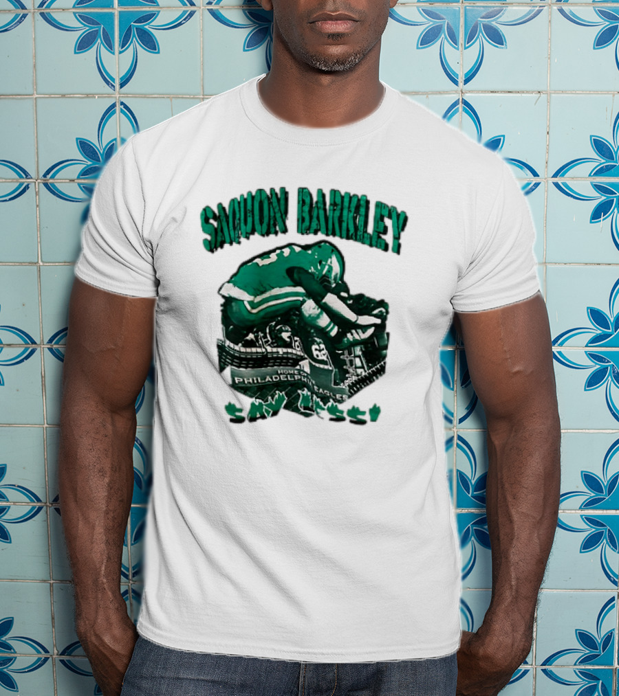 Saquon Barkley Fly Home Of Philadelphia Eagles Say Less T-Shirt
