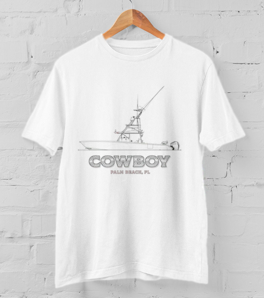 COWBOY Yacht Palm Beach FL T-Shirt