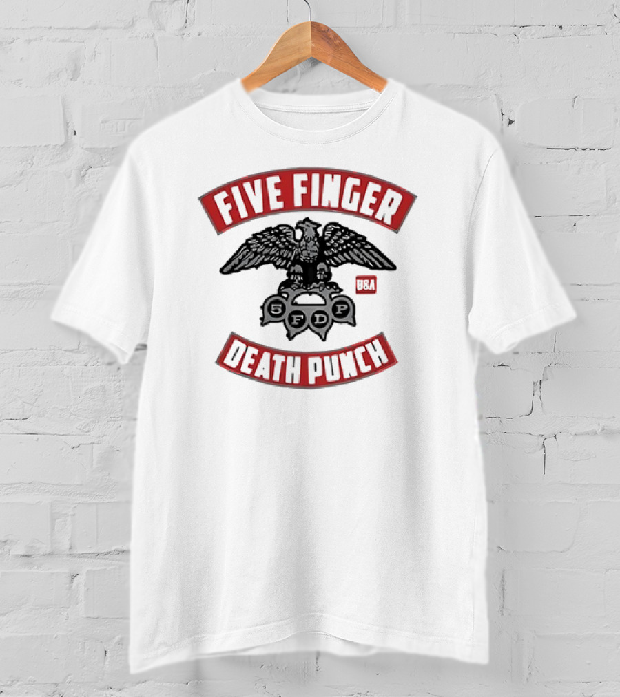 Five Finger Death Punch Eagle USA Logo 5FDP T-Shirt