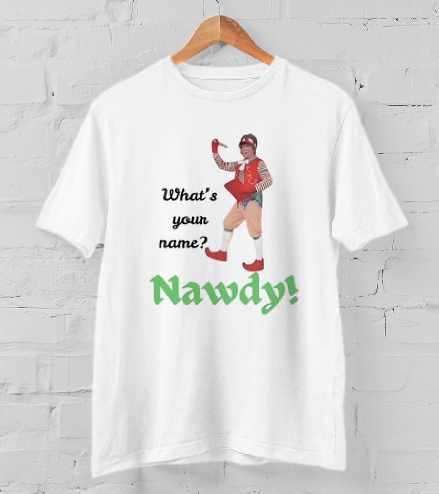 What's Your Name Nawdy Vintage Clown Costume T-Shirt
