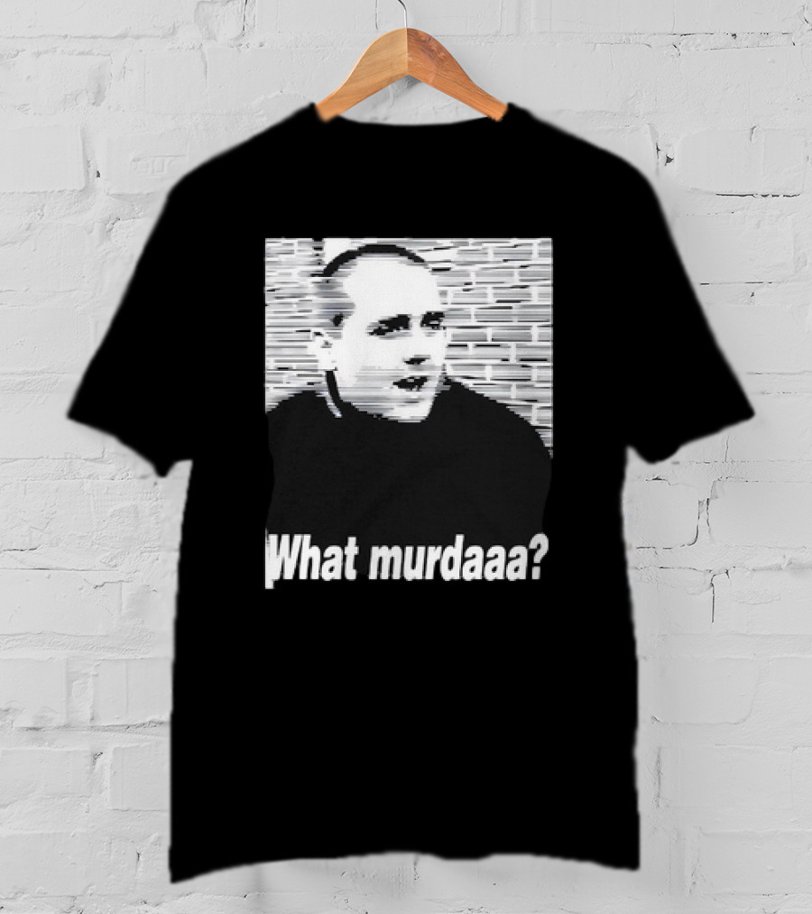 What Murdaaa John Gotti Photo With Distorted Brick Background T-Shirt