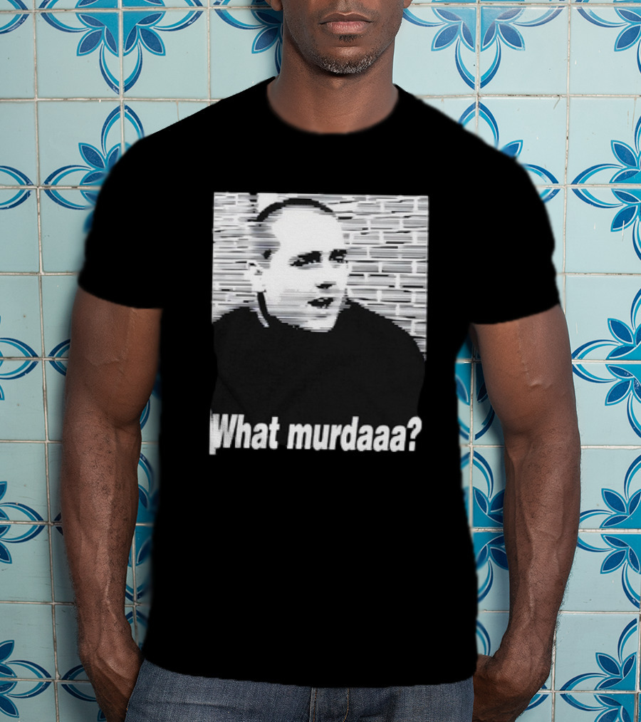 What Murdaaa John Gotti Photo With Distorted Brick Background T-Shirt