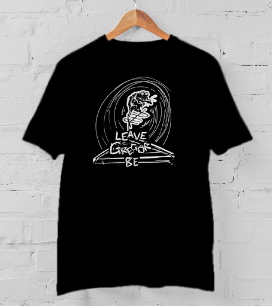 Leave Gregor Be Dinosaur Lightning Spiral T-Shirt