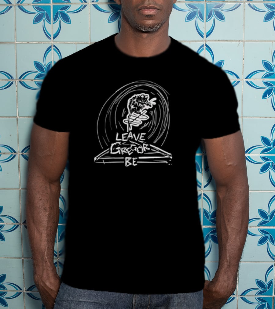 Leave Gregor Be Dinosaur Lightning Spiral T-Shirt