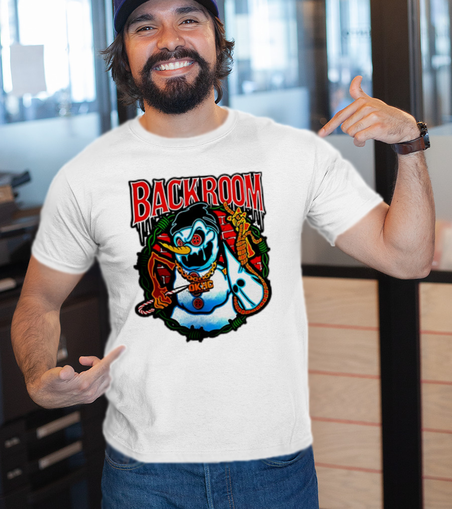 Backroom OKHC Hardcore Snowman Holiday T-Shirt
