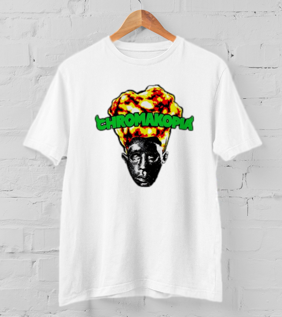 Chromakopia Flaming Head Abstract T-Shirt