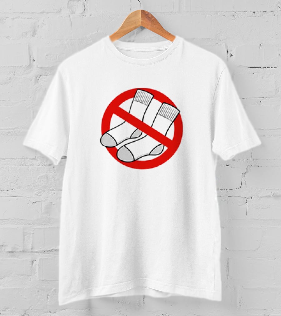 No Socks Symbol Keine Socken T-Shirt