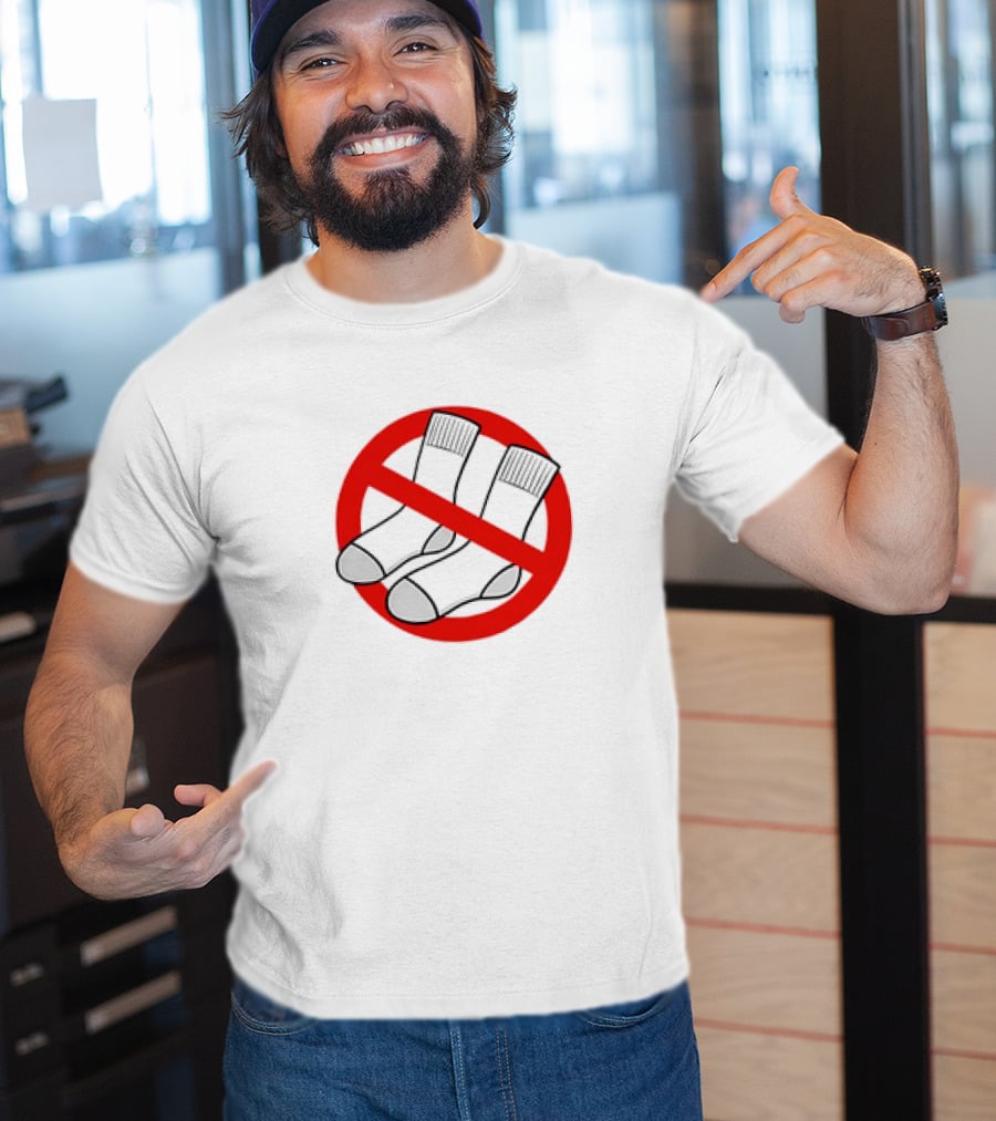 No Socks Symbol Keine Socken T-Shirt