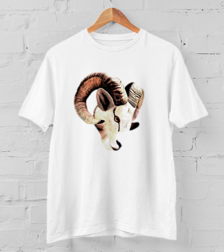 Los Angeles Rams Goat Cutout Animal T-Shirt