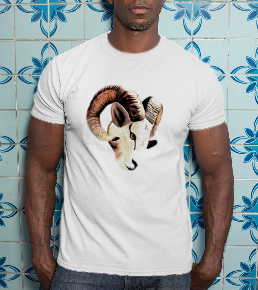 Los Angeles Rams Goat Cutout Animal T-Shirt