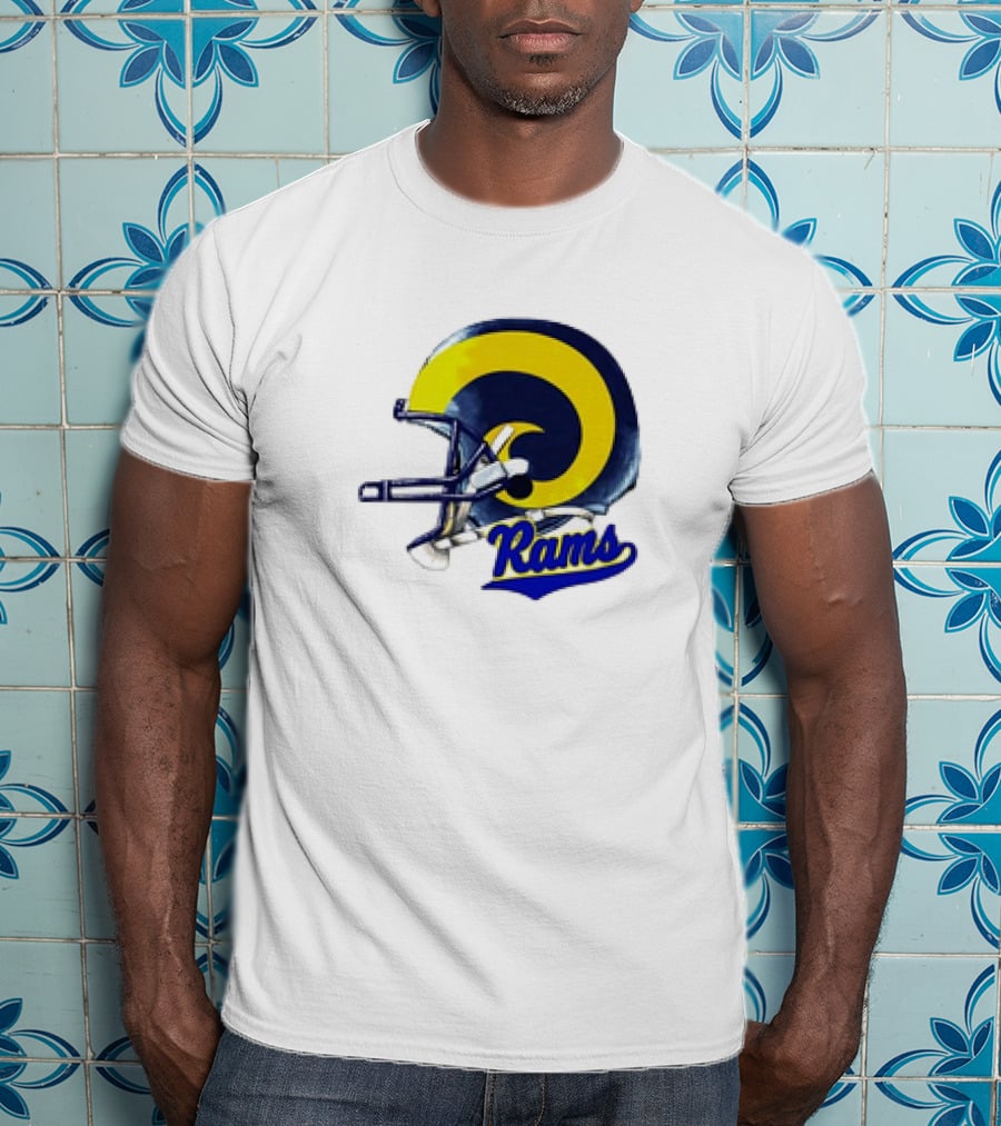 Los Angeles Rams Helmet Rams Football T-Shirt