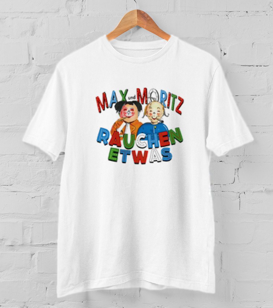 Max Und Moritz Rauchen Etwas Classic Cartoon Mischief T-Shirt